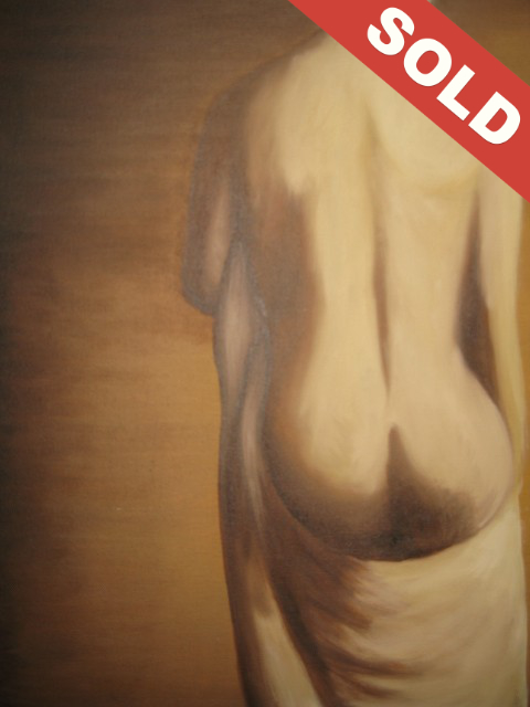 Nude with towel sold