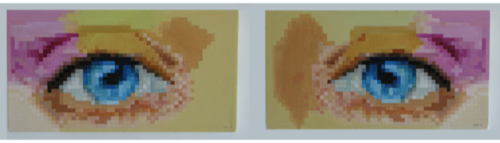 Pixel Eyes ( Diptych )
